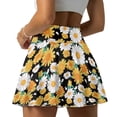 thumbnail image 2 of Xoenoiee Daisy Flower Print Women's Pleated Tennis Skirts with Pockets Athletic Golf Skorts Skirts for Workout Running Pickleball, Size S, 2 of 7