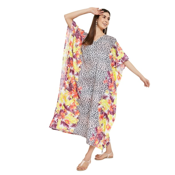 Womens Long Kaftans Plus Size Caftan Dress Evening Gown Party Summer Beach  Sundress Kimono Sleeve Long Casual Dresses Online