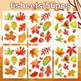 thumbnail image 4 of ZMKIAG 6-Pack Autumn Window Stickers with Maple Falling Leaf Pine Cone Design - Thanksgiving Decorations for Indoor and Outdoor Parties, Easy Apply and Remove, 4 of 4