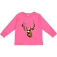 thumbnail image 3 of Inktastic Deer Head Hunter Boys or Girls Long Sleeve Toddler T-Shirt, 3 of 5