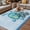 Blue Teal, variant on Navy Blue Seahorse Outdoor Rug for Patio/Deck/Porch, Non-Slip Large Area Rug 4 x 6 Ft, Summer Coastal Bubbles Ocean Waves Indoor Outdoor Rugs Washable Area Rugs, Reversible Camping Rug Carpet Runner