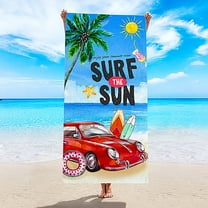 Tupukom Bath Beach Towels for Women Large Size Quick Dry Lightweight Colorful Sandproof Beach Mat Multi-Purpose Towel Cruise Accessories Must Haves Vacation Lounge Chair Cover