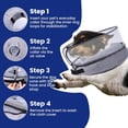 thumbnail image 7 of Xkiss Dog Cone, Inflatable Dog Cone After Surgery for Small Medium Large Dogs, Soft Cones with Enhanced Anti-Licking Guard Shield for Pets, Protective Dog Donut Collar-Gray, 7 of 7