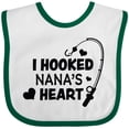 thumbnail image 3 of Inktastic I Hooked Nana's Heart with Fishing Rod Boys or Girls Baby Bib, 3 of 4