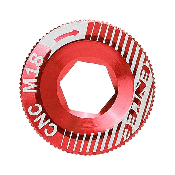 Aluminum Alloy Cycling Crank Arm Cover Screw, Mountain Road Bike Fixing Chainwheel Crankset , Modification Accessories Red