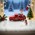thumbnail image 4 of Vintage Pickup Truck Collectible Figurine, Metal Vehicle-Themed Decor for Various Room Types, Christmas & Universal Holiday Decorative, Halloween, Thanksgiving Day Antique Style Display, 4 of 6