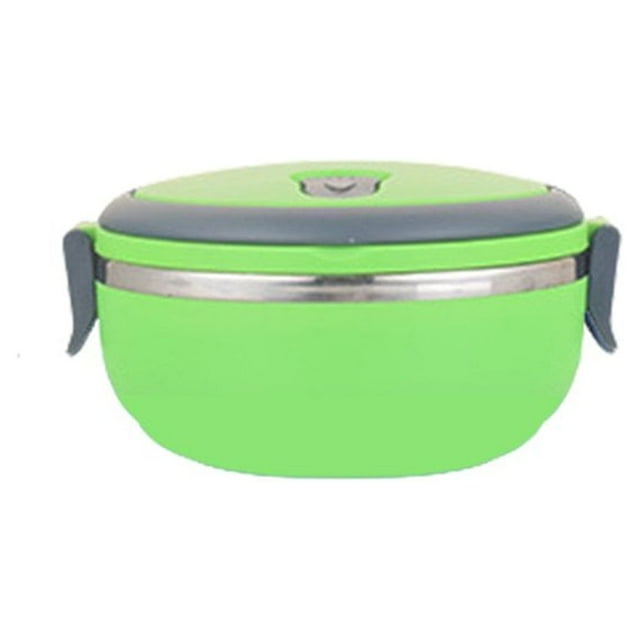 Boîte à Lunch en Acier Inoxydable Travail Bureau École Randonnée Nourriture Petit-Déjeuner Conteneur Thermique Isolé Réutilisable Lavable Enfants Adultes Orange