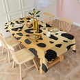 thumbnail image 3 of Gold and Black Of Leopard Print Rectangle Tablecloth 60"x102",Waterproof Polyester Rectangle Table Cloth, Wipeable Spillproof Polyester Tablecloth for Dining, Camping, Indoor and Outdoor, 3 of 6