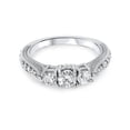 thumbnail image 4 of 1ct 3 Stone Vintage Diamond Engagement Ring 14K White Gold, 4 of 4