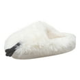 thumbnail image 5 of Cute Fuzzy Slippers for Women Indoor Outdoor Memory Foam House Shoes Furry Soft Warm Cozy Bedroom Foot Slip on, 5 of 7