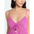 thumbnail image 3 of No Boundaries Crochet Lace Trim Tiered Maxi Dress, Women's XXS-XXL, 3 of 4
