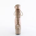 thumbnail image 2 of Pleaser ADORE-1020DC 7" Heel 2 3/4" Platform Two Tone Lace-Up Front Women's Ankle Boots, 2 of 5