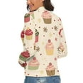 thumbnail image 3 of Snow Cake Gift Christmas Women's Turtleneck Sweater Long Sleeve Ribbed Fitted Turtle Neck Casual Fall Winter Collection Top L, 3 of 4