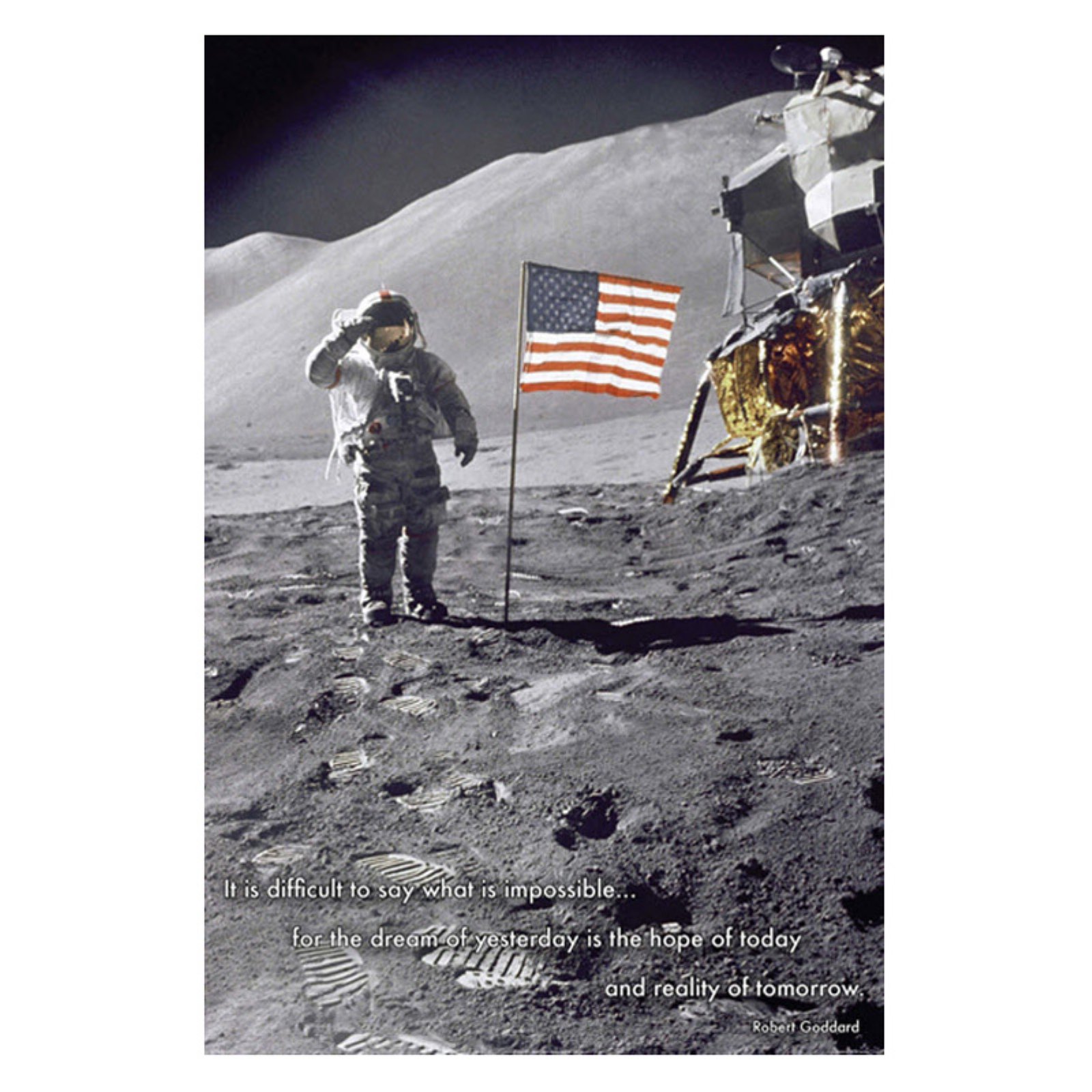 buyartforless American Moon Landing Wall Art