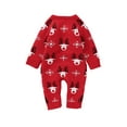 thumbnail image 4 of Seyurigaoka Christmas Jumpsuit Deer  Snowflake Pattern Long Sleeve Romper, 4 of 9