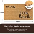 thumbnail image 3 of Coco Coir Door Mat with Heavy Duty Backing, Welcome Doormat (17" x 30"), Doormat Entrance (Oh Hello), 3 of 6