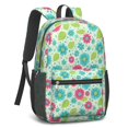 thumbnail image 2 of Pioneer Flower Floral Print Pattern 17" School Backpacks for Teens,Waterproof Oxford Fabric,S-Shape Padded Straps for School,Travel,Hiking,Camping, 2 of 5