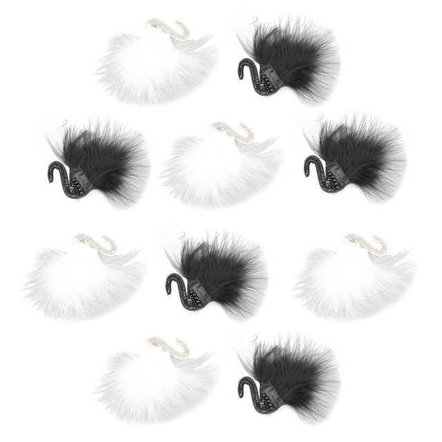 Parche de cisne para ropa, 10 piezas, parche de cisne, parche de cisne negro, parche bordado, innovación moderna