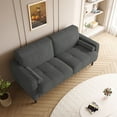 thumbnail image 4 of UIXE 62'' Loveseat Sofa for Living Room Indoor 2-seater Sofa Small Couch for Bedroom Office, Gray, 4 of 5
