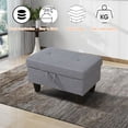 thumbnail image 3 of Upholstered Storage Ottoman, 3 of 8