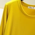 thumbnail image 5 of Womens Long Sleeve Undershirts 2026 Spring Lettuce Trim Base Layer Tops Crew Neck Underwear Top Lounge Homewear, 5 of 9
