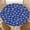 American Flag, variant on Round Fitted Tablecloth with Elastic Edge Design Table Cover Waterproof Stain-Resistant Wipeable Table Cloth Best for Outdoor/Indoor for 38"-42" Round Tables Mint Leaves
