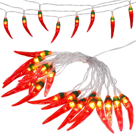 BRIGHTFUFU De Cadena Con Luces De Chile 20 Leds Para Camping Fiesta Impermeable