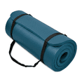 thumbnail image 1 of BalanceFrom Yoga Mat, 1" Extra Thick Exercise Pilates Workout Mat, Navy Blue, 1 of 6