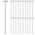thumbnail image 3 of vidaXL Garden Plant Stakes Plant Support Stake Stick 20 Pcs Dark Green Steel, 3 of 22