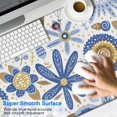 thumbnail image 2 of Long Mouse Pads for Desk,Blue and Yellow Pioneer Flower Desk Mats on Top Of Desks, Desk Mouse Pad Extra Large with 3mm Non-Slip Base and Stitched Edge for Gaming,Office,Work,Home 47.3"x23.6", 2 of 6
