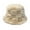 Beige, variant on YAOBAMM Women Hat Women Winter Fisherman Hat Letter Plaid Color Matching Thick Plush Flat Top Windproof Warm Lady Bucket