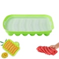 thumbnail image 1 of Silicone Sausage Molds, Non-Stick Flexible Hotdog Makers, 6-Cavity Baking Cooking Steaming Containers, DIY Homemade Molds for Sausages Ice Cube Tray Bread Candy Jelly Chocolate and Cake, 1 of 7