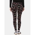 thumbnail image 3 of No Boundaries Holiday Printed Ankle Leggings, Women's and Women's Plus, 3 of 5