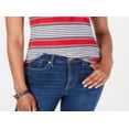 thumbnail image 3 of Tommy Hilfiger Women's Striped Polo Top Red Size XX-Large, 3 of 3