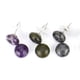 thumbnail image 2 of Xiao Hua Pendientes de piedra natural personalizados, pendientes de cuentas de pan de piedra de cristal natural, pendientes de cuentas de Mantou de cristal de temperamento simple (marrón), 2 of 5
