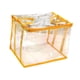 thumbnail image 5 of Organizador de almacenamiento de libros Clear Space Saving PVC Fácil mantenimiento de estantería a prueba de polvo Capacidad espaciosa Bolsa de polvo Amarillo, 5 of 8