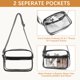 thumbnail image 5 of Bolsa transparente BOSTANTEN Stadium aprobada para mujeres, color negro, 5 of 7