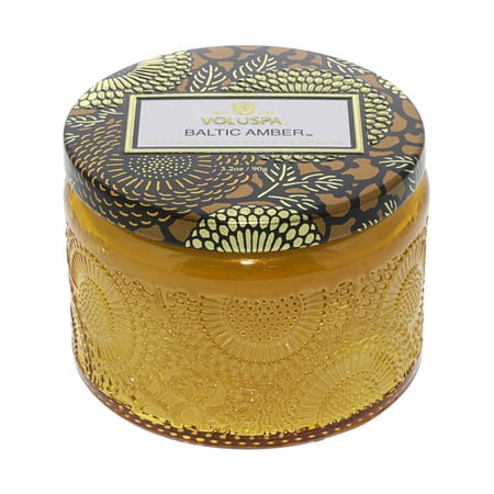 Voluspa Decorative Tin Candle - Voluspa Petite Candle In Colored Jar - Baltic Amber VOL-7243