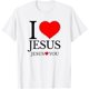thumbnail image 1 of I Love Jesus - Jesus Loves You - Camiseta cristiana, 1 of 2