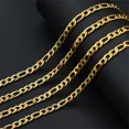 thumbnail image 4 of FEEL STYLE 5mm Figaro NK Chain Neckalce For Men Women Hip Hop Gold Color 316L Stainless Steel Hip Hop Jewelry 24", 4 of 7