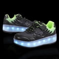 thumbnail image 4 of Kids Roller Skates Light up Shoes with Wheels Shoes LED USB Charging Roller Sneakers for Girls Boys Birthday Christmas Gift, 4 of 14