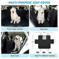 thumbnail image 3 of Dog Backseat Extender, Mesh Visual Window Dog  Cover  for Car 147x137x40cm Orange Edge with Safety Belt, 3 of 7