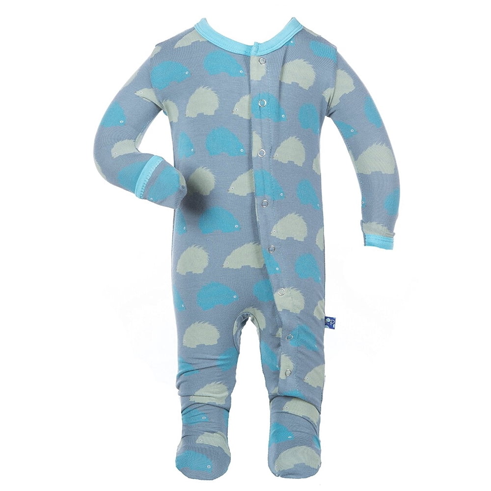 KicKee Pants KicKee Pants Little Boys Footie Dusty Sky Porcupine