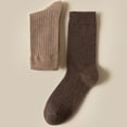thumbnail image 3 of TNOBHG Men Business Socks Men's Mid-calf Business Socks Retro Solid Color Anti-slip Breathable Soft Cotton Socks Non-slip Men Socks, 3 of 8
