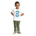 thumbnail image 3 of Lazy Smurf Vintage Varsity Cartoon Toddler Boy Girl T Shirt Infant Toddler Brisco Brands 6M, 3 of 5