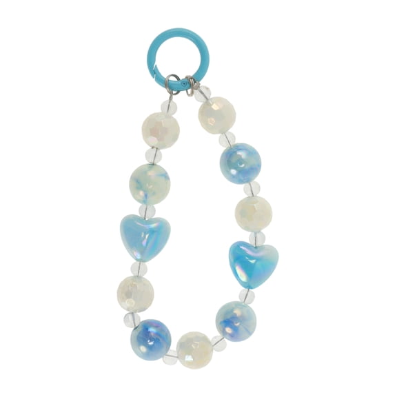 Unique Bargains 1 Pc Phone Charm Durable Heart Cellphone Charm Blue
