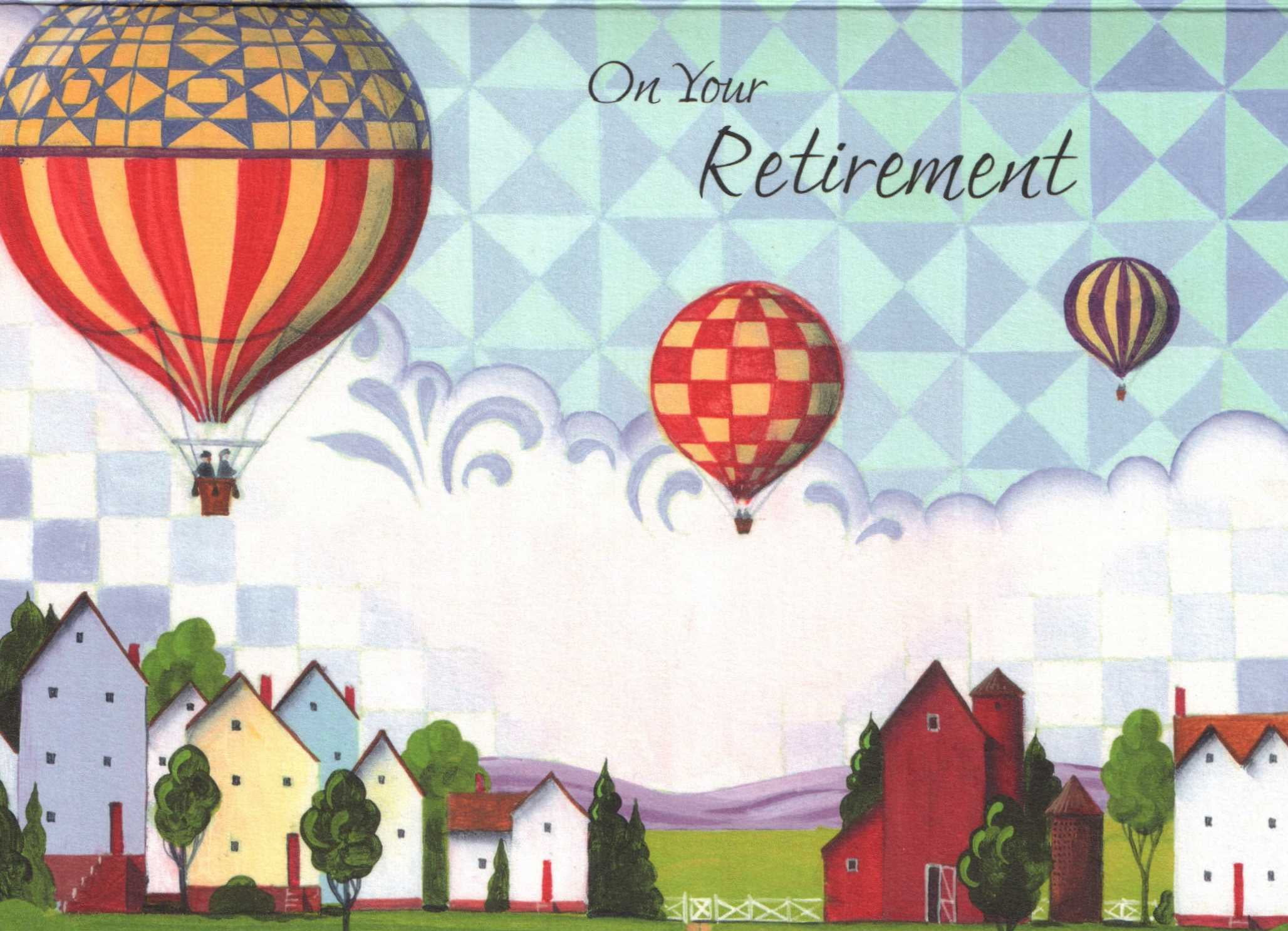 Hot Air Balloon Retirement Greeting Card