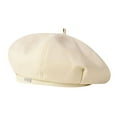 thumbnail image 1 of SharkTRUE Winter Beret temperament sweet tweed painter hat,., 1 of 8