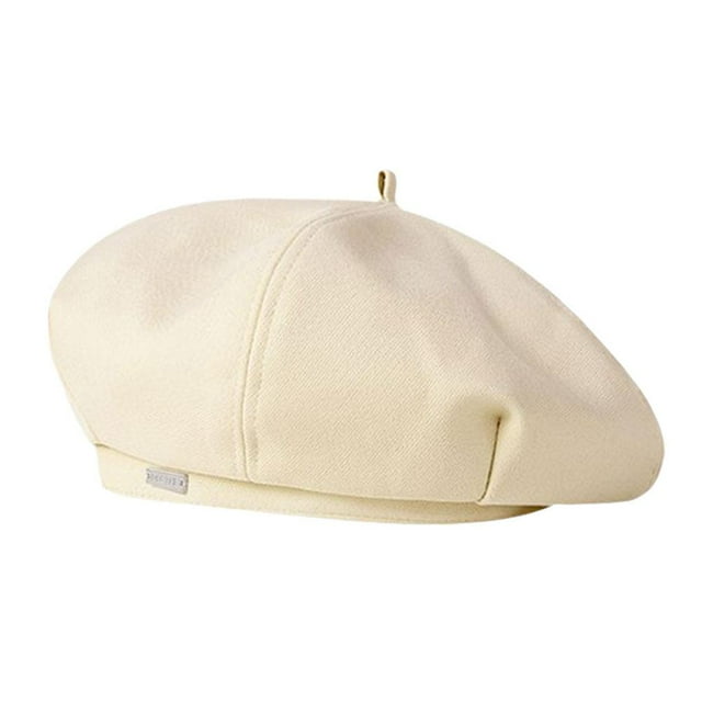 SharkTRUE Winter Beret temperament sweet tweed painter hat,.