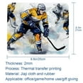 thumbnail image 5 of Ice Hockey Printed Gaming Mousepad Desk Mat, Non-Slip Rubber Bottom Mouse Mat 8.3x9.8 Inch - Suitable for Office and Gaming, 5 of 6